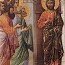 Duccio di Buoninsegna: Christus verschijnt achter gesloten deuren aan de apostels (Maestà)