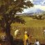 Nicolas Poussin: Boaz en Ruth op het veld