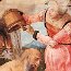 Albrecht Dürer: Job op de mestvaalt, met zijn vrouw
