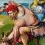 Albrecht Dürer: Zeven Smarten: Jezus wordt aan het kruis genageld