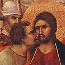 Duccio di Buoninsegna: Jezus wordt gevangengenomen (Maestà)